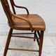 Vintage high chair from the 1960s in solid wood, chic country style.