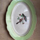 Old oval dish in Badonviller earthenware, decorated with Les Oiseaux.