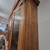 20th century oak glass bookcase