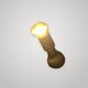 Design desk lamp Gino Sarfatti Arteluce 600c leather metal 1970