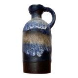 Carafe vase in German pottery WGP Fat Lava mid-century style by Ruscha, 1960s.