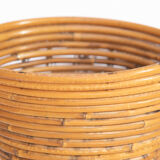 Rattan and bamboo plant holder