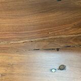 Old walnut farm table with pulls