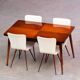 Scandinavian mahogany dining table 1960