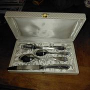 Set of 4 stainless steel children's cutlery by Guy Degrenne
