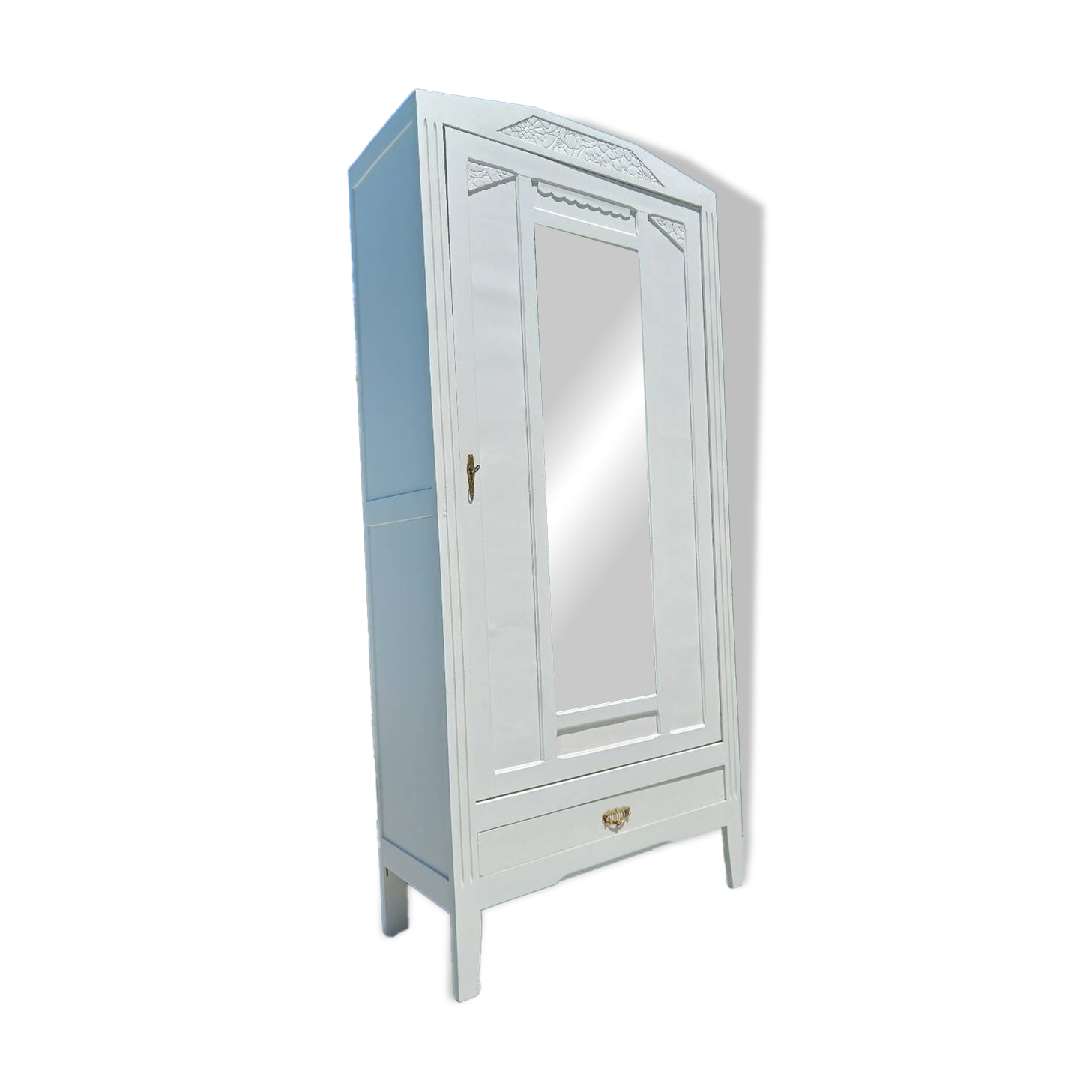 White art deco Parisian wardrobe