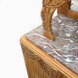 Art Deco Parisian buffet in solid raw oak from the 1930s.