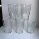 Lot de 6 verres à eau gravés années 60
