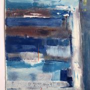 Artist's studio. Original lithograph signed in pencil.
