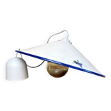 Vintage white ceramic chandelier lampshade decorated with grape patterns