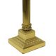Pair of Hollywood Regency Lamps Brass Pillar Column 75cm