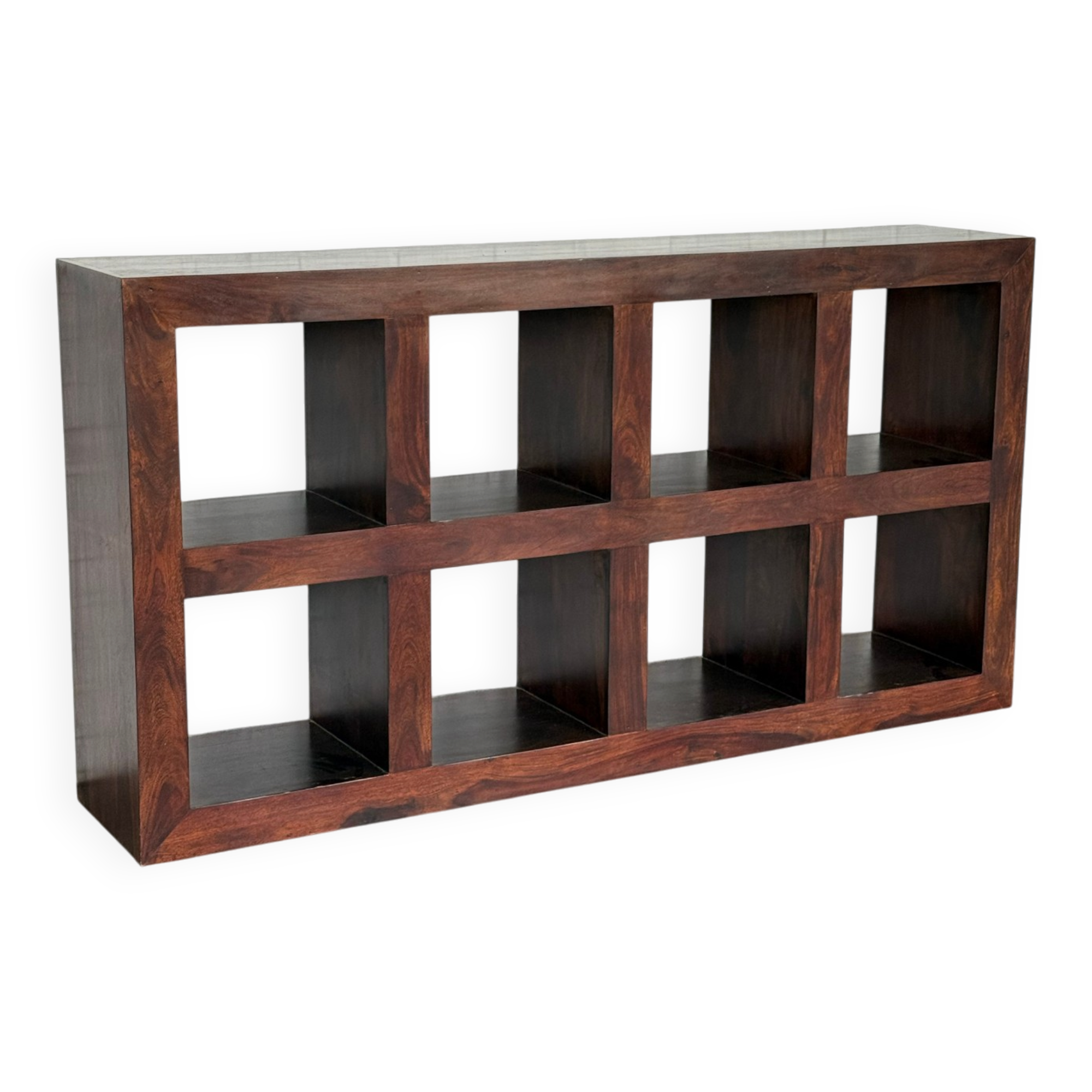 Large Solid Wood Open Bookcase / Room Divider — 180 cm