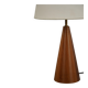 Modern Danish, a conical table lamp in teak, 1980s.