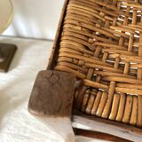 Rattan cane wooden chair
