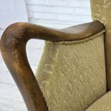 1960s, Danish armchair by Slagelse Møbelværk, model 157, velour.