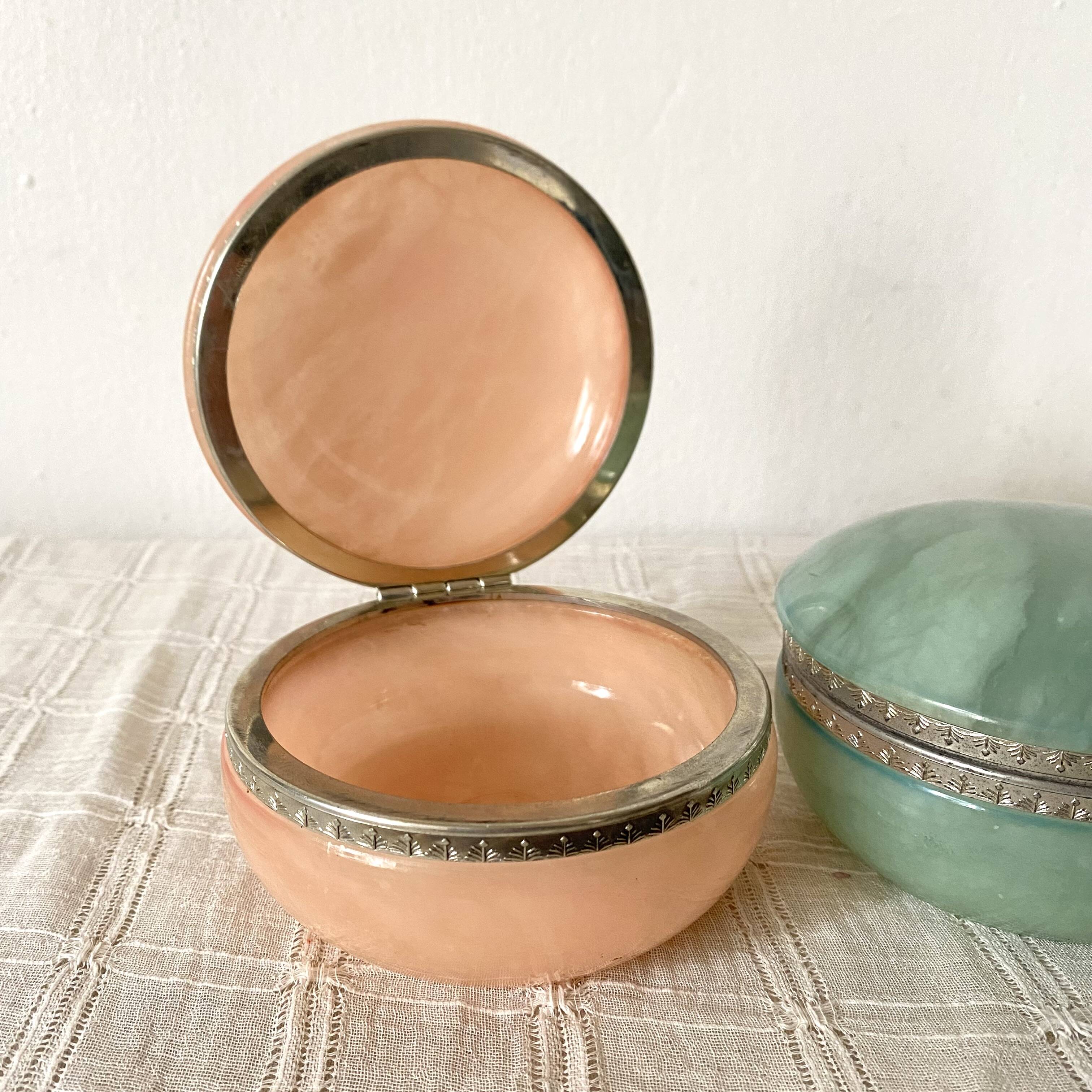 Alabaster jewelry boxes