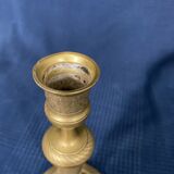Old Louis-style brass candlestick