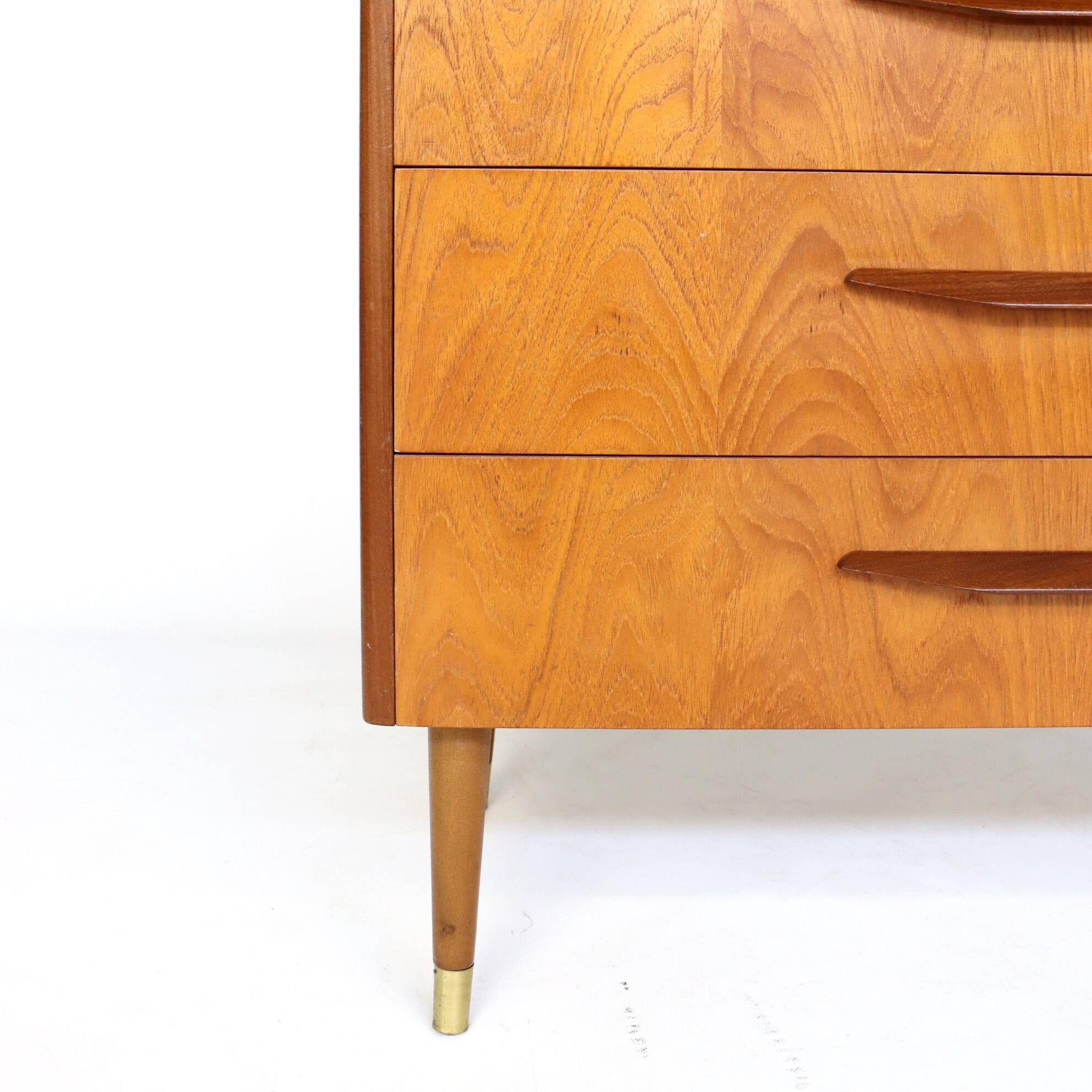Scandinavian teak chest of drawers from the 60s