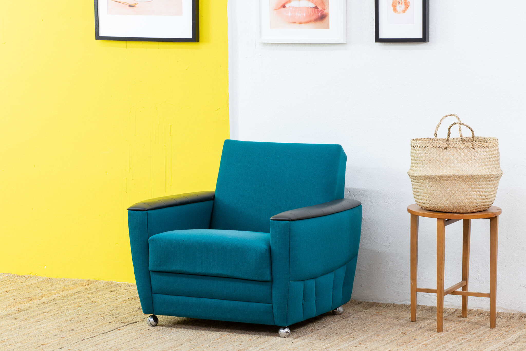 Vintage Scandinavian Armchair – 82 cm