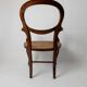 Vintage set of 2 Louis-Philippe armchairs from the 19th century, cherry wood chairs, hand-woven straw seats, antique Italian seat, elegant gift.