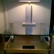 Paire de lampes des années 70 en travertin marbres et laiton