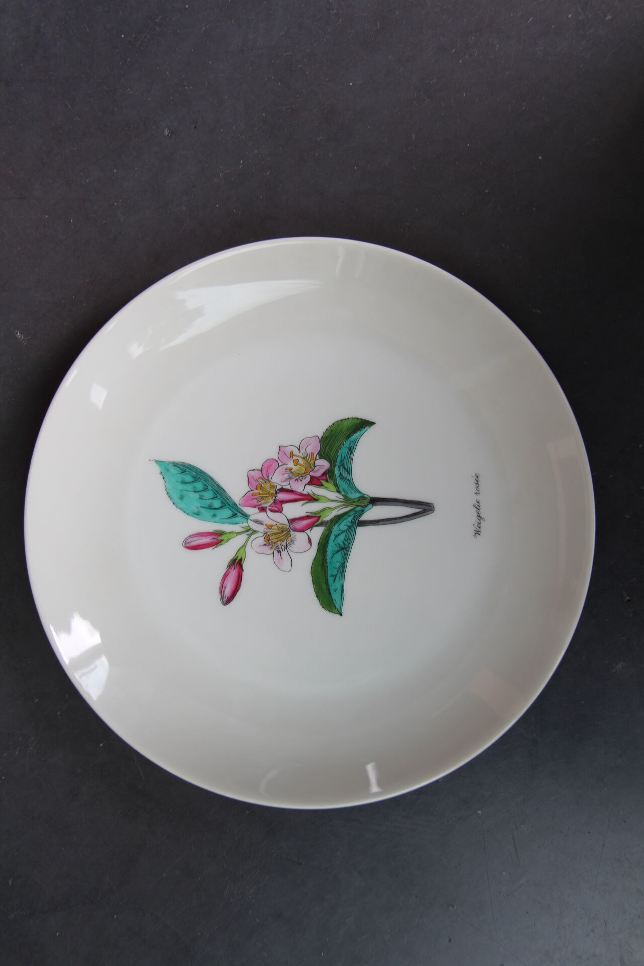 6 NBD Limoges dessert plates illuminated by hand