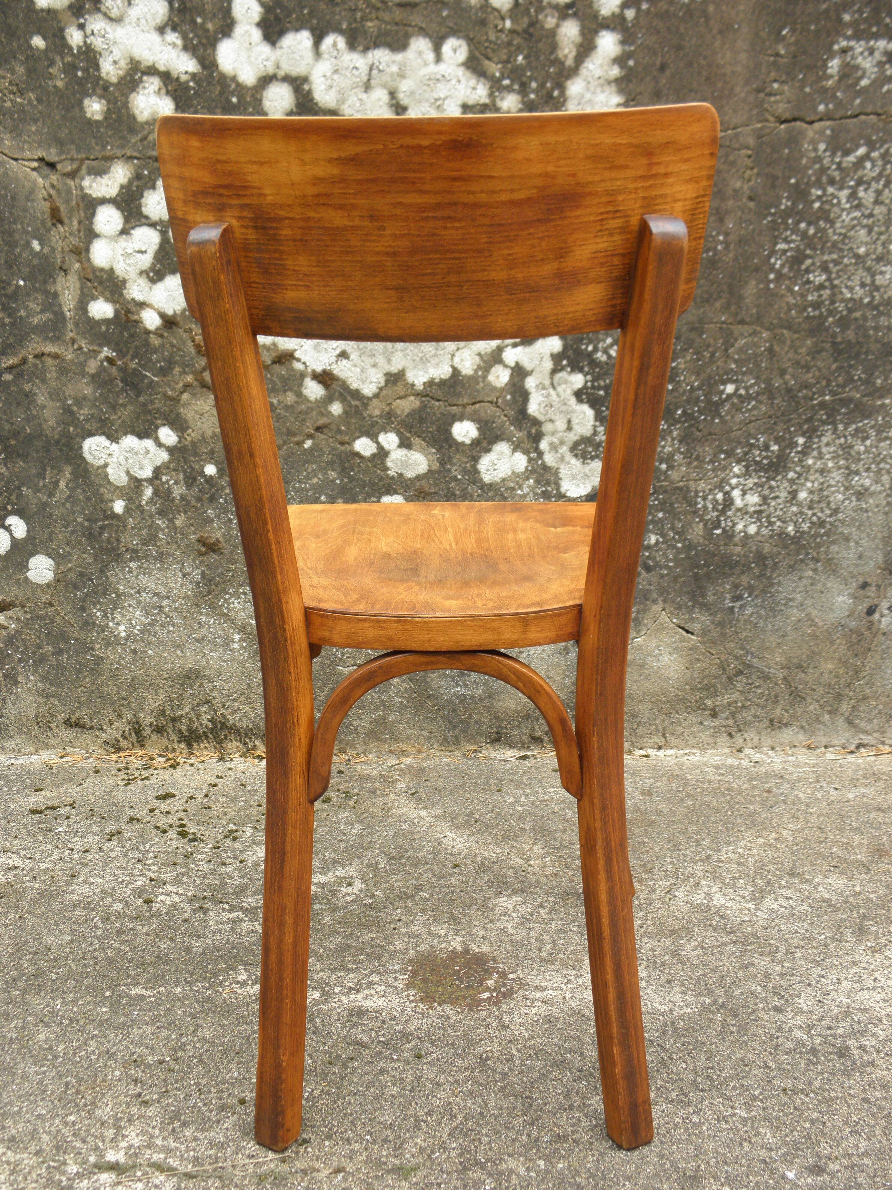 Pair of Baumann bistro chairs