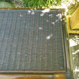 Commode en bambou et rotin