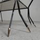 Table d'appoint vintage sculpturale en acier (style Mategot), années 1950