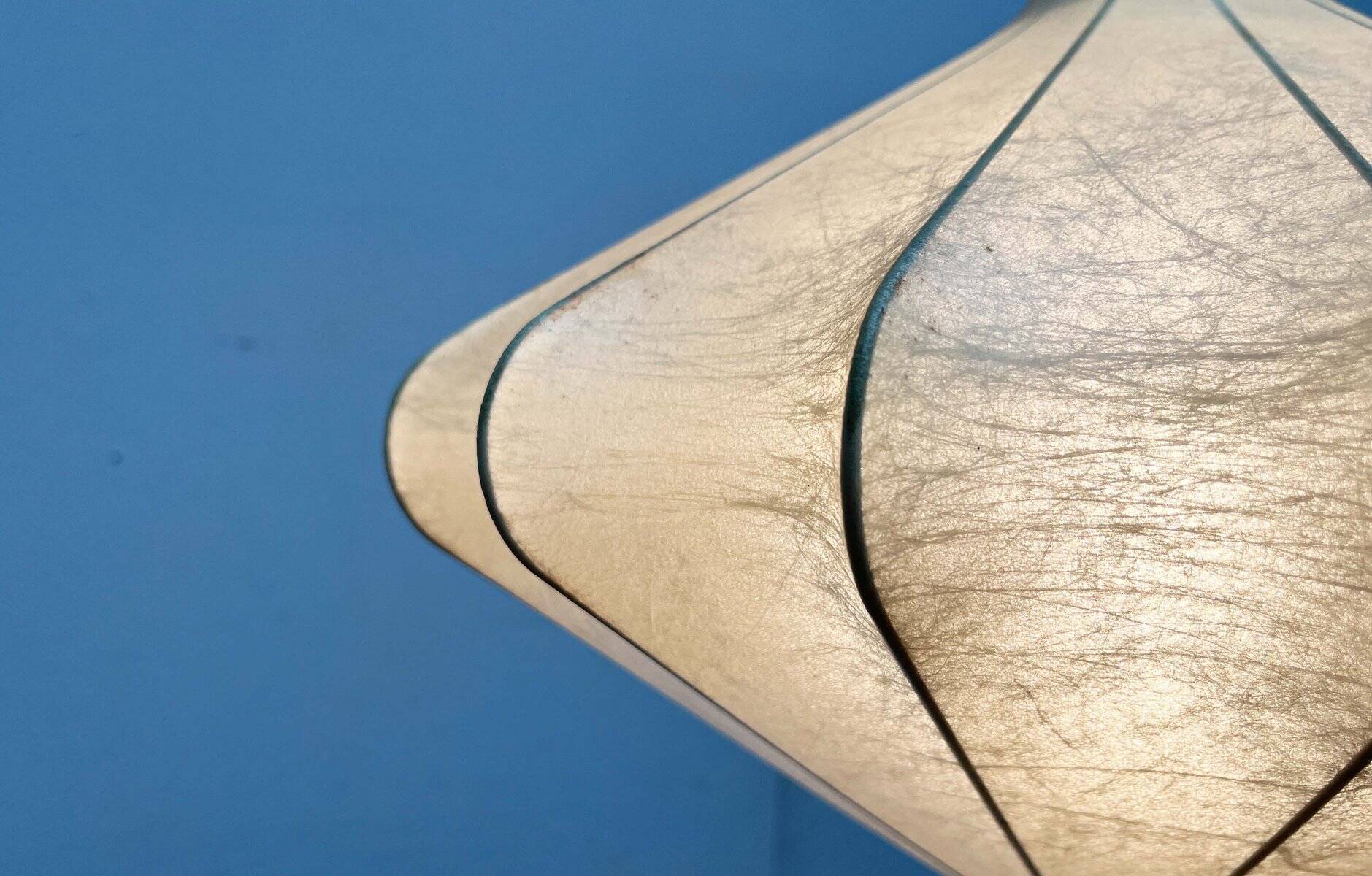 Modern mid-century Cocoon pendant lamp by Friedel Wauer for Goldkant Leuchten, 1960s.