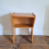 Wooden bedside 1970 minimalist