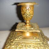 Bougeoir à main en bronze époque napoléon iii