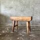 Small organic bench in blond Asian teak quadripod - Tujuh