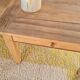 Antique wooden low farmhouse table and drawer