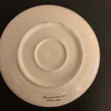 Turkish earthenware dish, coloured, handmade and signed Coskun Uzun, Kotahya, Turkey