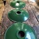 4 enameled sheet metal lampshades