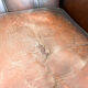 Vintage rustic dark brown leather chesterfield wingback armchair wassenaar