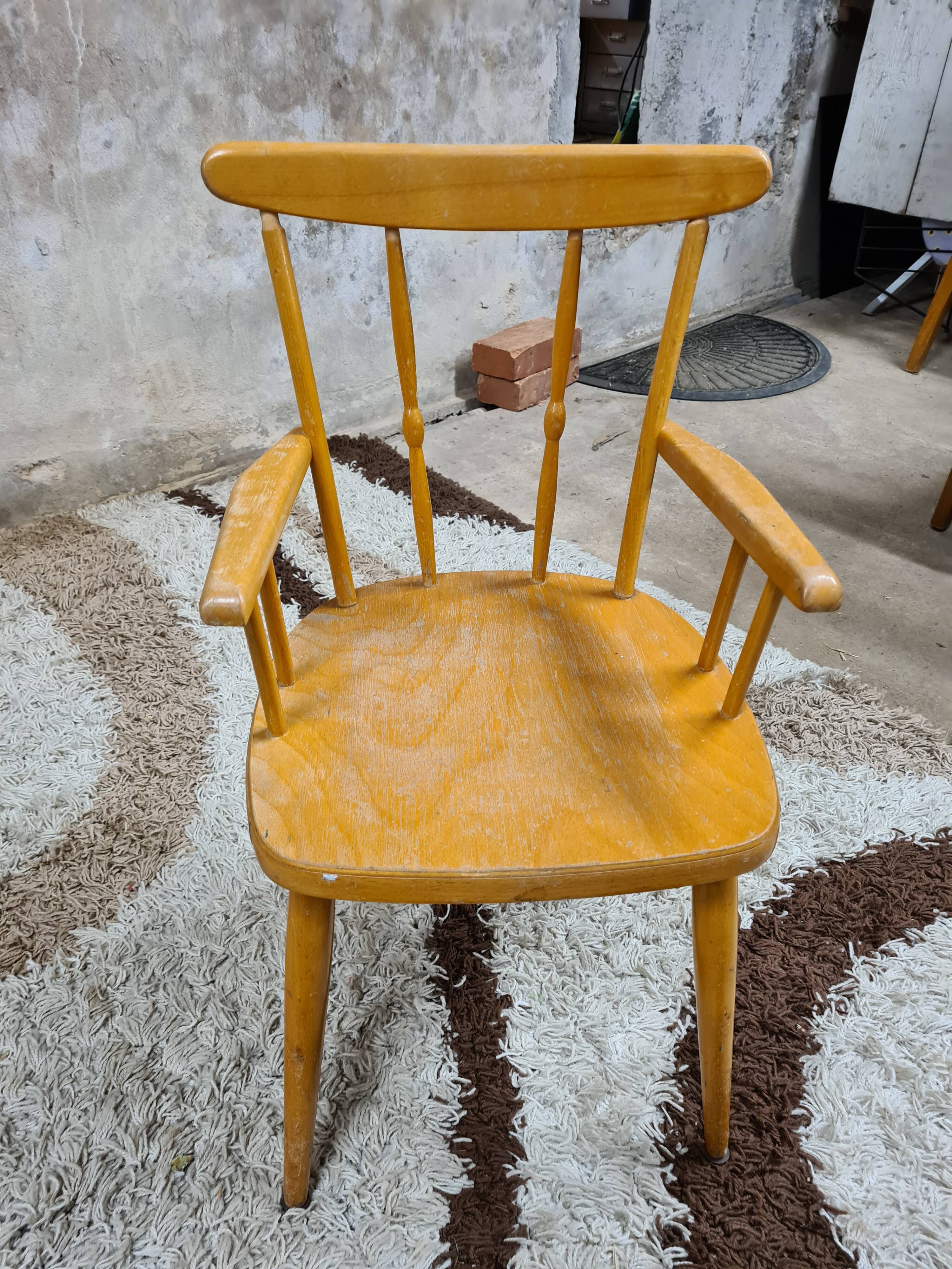 Pair of wooden armchair child Herlag