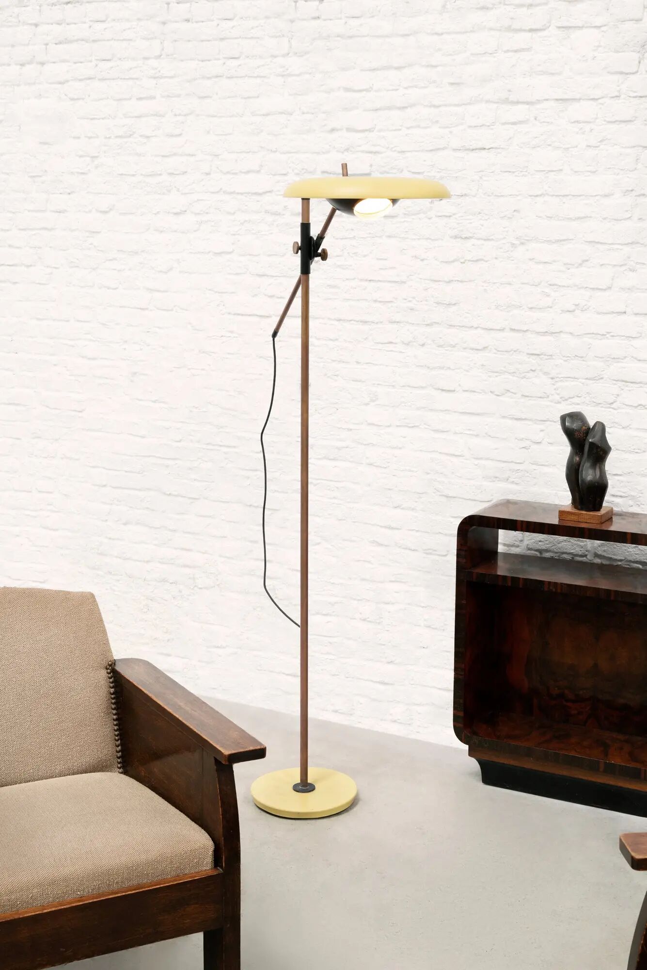 Oscar Torlasco Model 555 T Adjustable Floor Lamp for Lumi Milano, 1950s