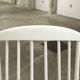 Rocking chair Grandessa en Hêtre blanc par Lena Larsson 1960 pour Nesto