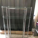 Chrome bookcase of the 70