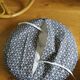 Pouf tabouret rotin osier housse