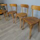 Set of 4 chairs bistros 50s /60