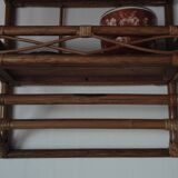 Vintage rattan shelf