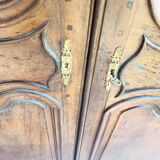 Louis XV walnut wardrobe doors