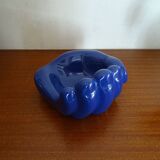 Empty hand pocket giant ceramic blue vintage