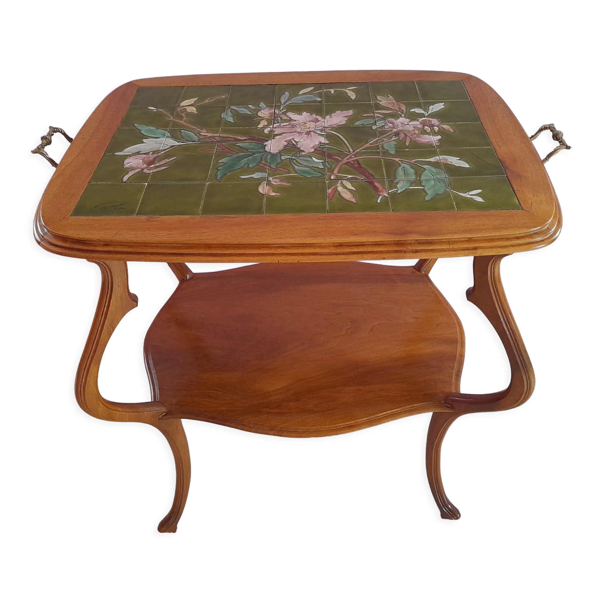 Art Nouveau period table signed by Bastet