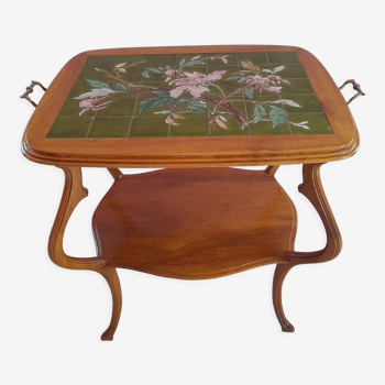 Art Nouveau period table signed by Bastet