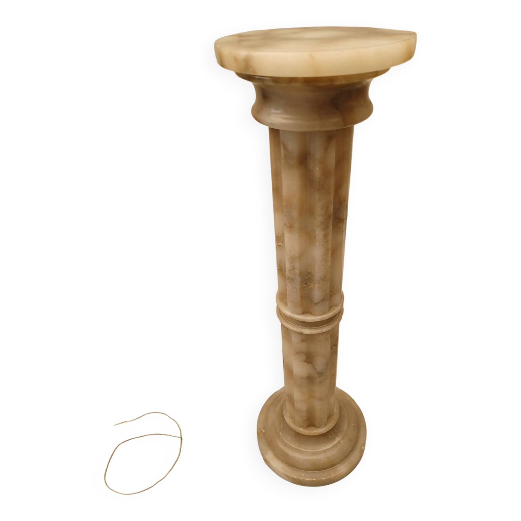 Illuminated marble column