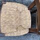 Set of 6 straw bistro chairs